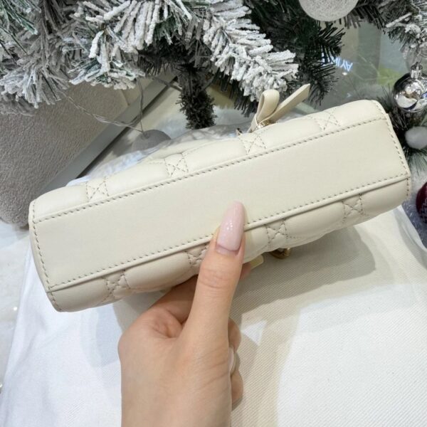DIOR Mini Lady D-Joy Bag Craie Cannage Lambskin