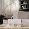 chanel classic flap bag in quilted caviar calfskin