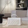 CHANEL Classic Flap Bag in quilted caviar calfskin