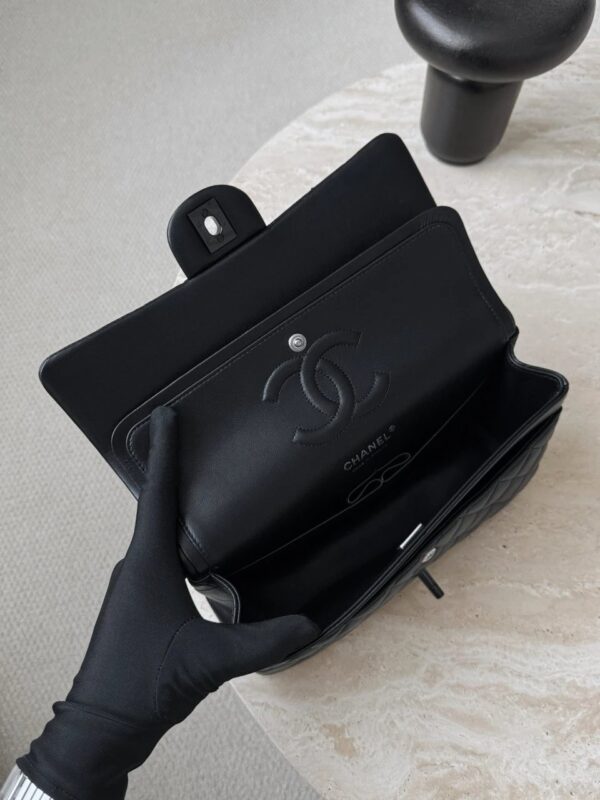 CHANEL So Black Medium Lambskin Flap Bag