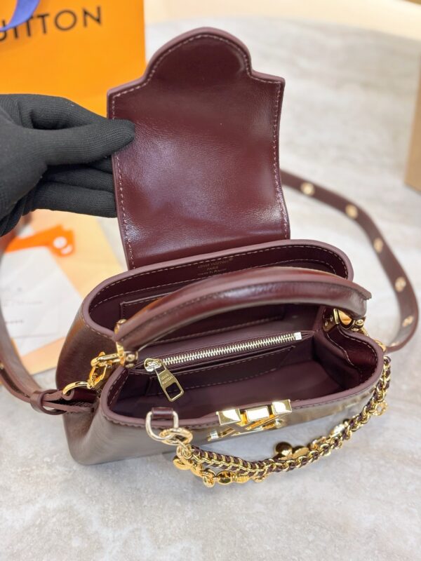 LV Capucines East-West Mini Grenat Red M25473