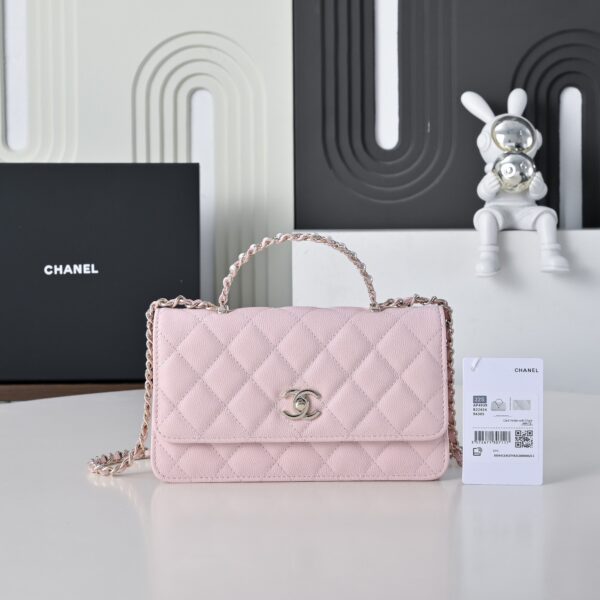 CHANEL Wallet on Chain Grained Calfskin Imitation Pearl