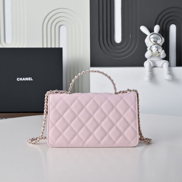 CHANEL Wallet on Chain Grained Calfskin Imitation Pearl