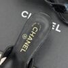 CHANEL Crocodile Embossed Patent Calfskin Mules