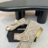 CHANEL Beige Mesh Quilted Mary Jane Flats