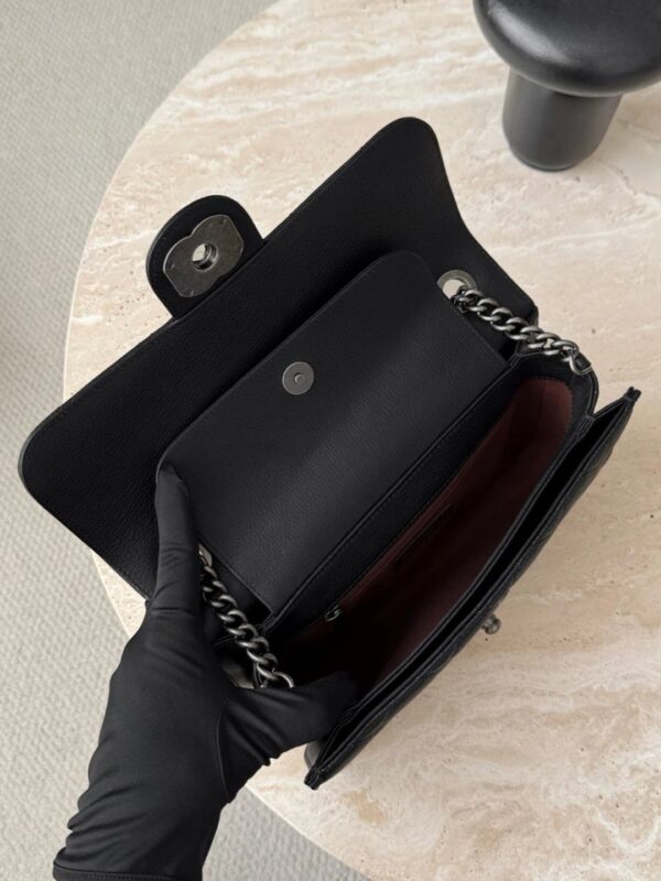 CHANEL Flap Bag Quilted Goatskin Small Black