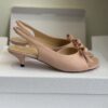 Dior Bow Heeled Slingback Sandal