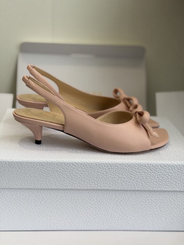 Dior Bow Heeled Slingback Sandal