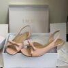 Dior Bow Heeled Slingback Sandal