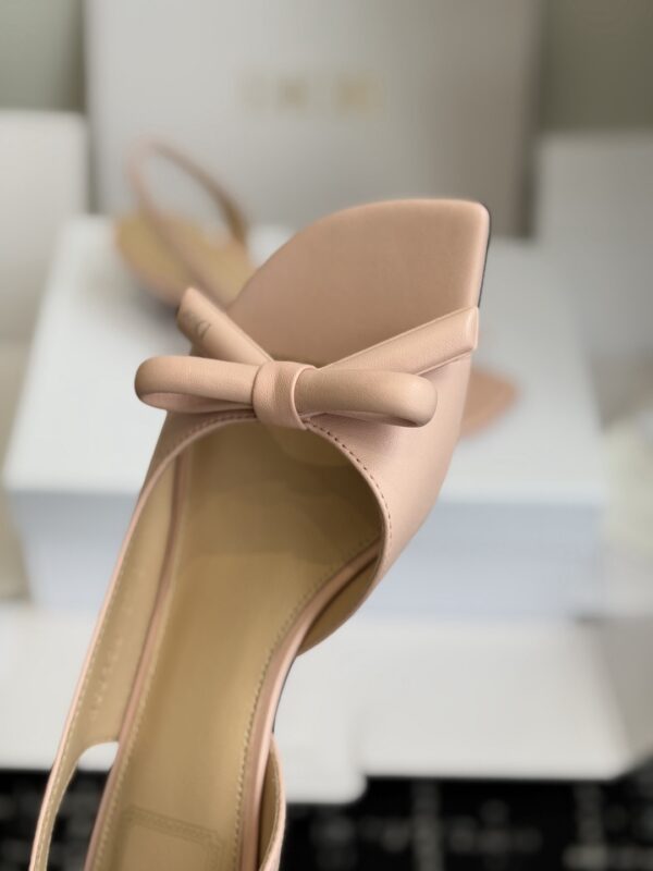 Dior Bow Heeled Slingback Sandal