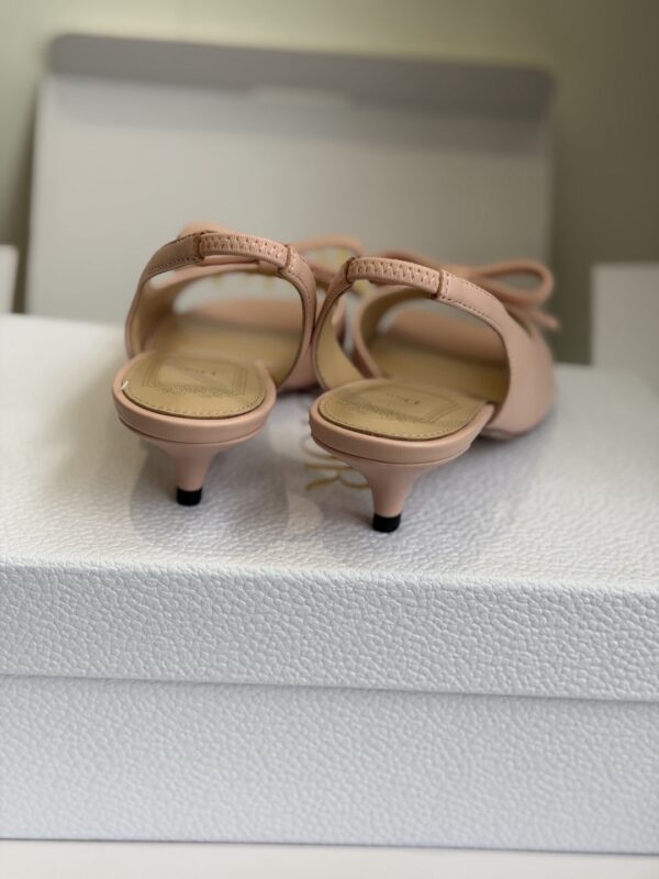 Dior Bow Heeled Slingback Sandal
