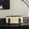 CHANEL Small Flap Bag Braided Straw, Lambskin