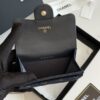 CHANEL Classic Card Holder Denim Dark Blue & Orange