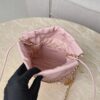 CHANEL MINI Shiny Calfskin Quilted 22bag Pink