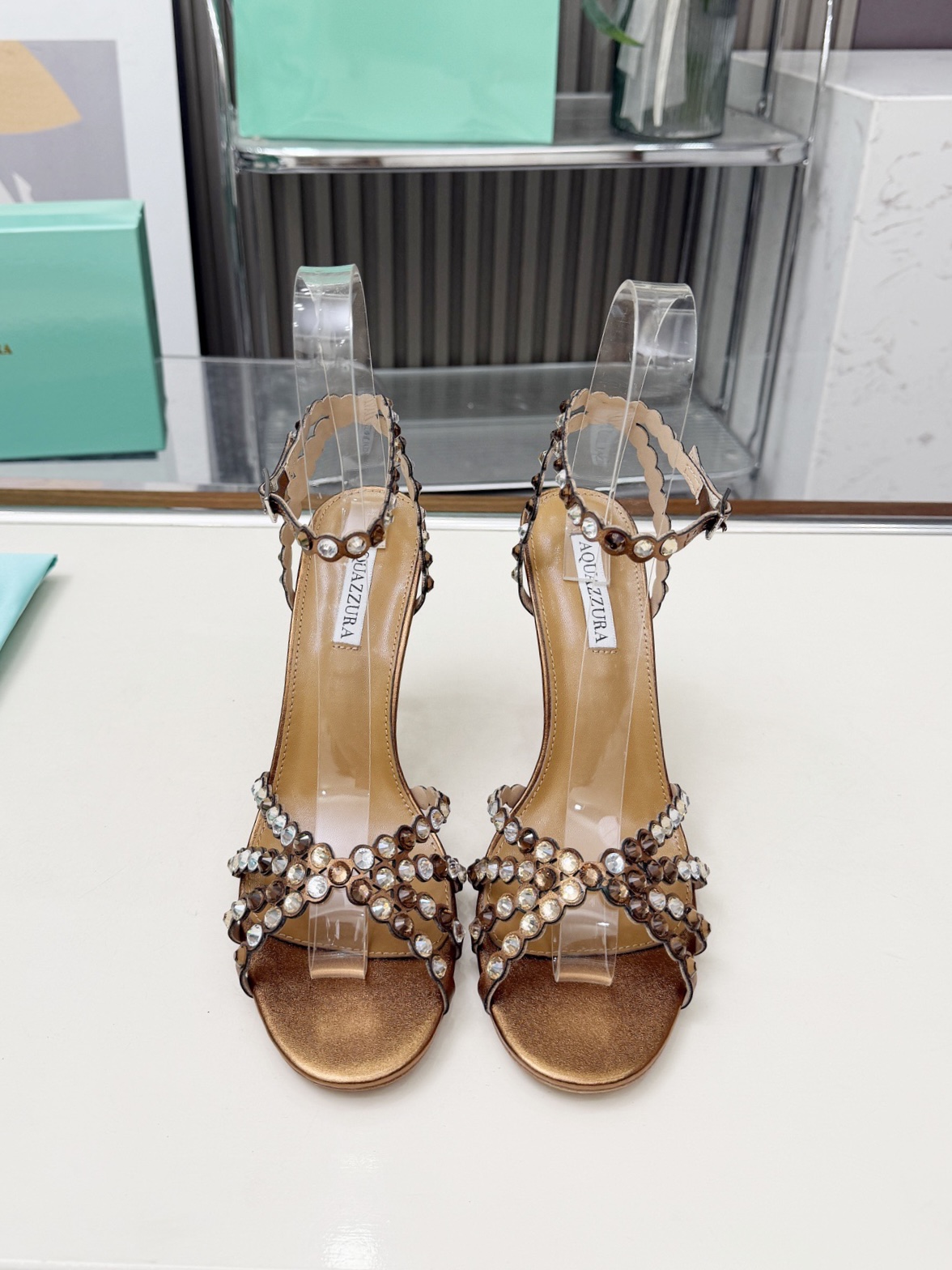 IMG_2551 Aquazzura Tequila 85 embellished leather sandals - 图片 2