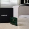 CHANEL Calfskin Crocodile Embossed Crococo Card Holder