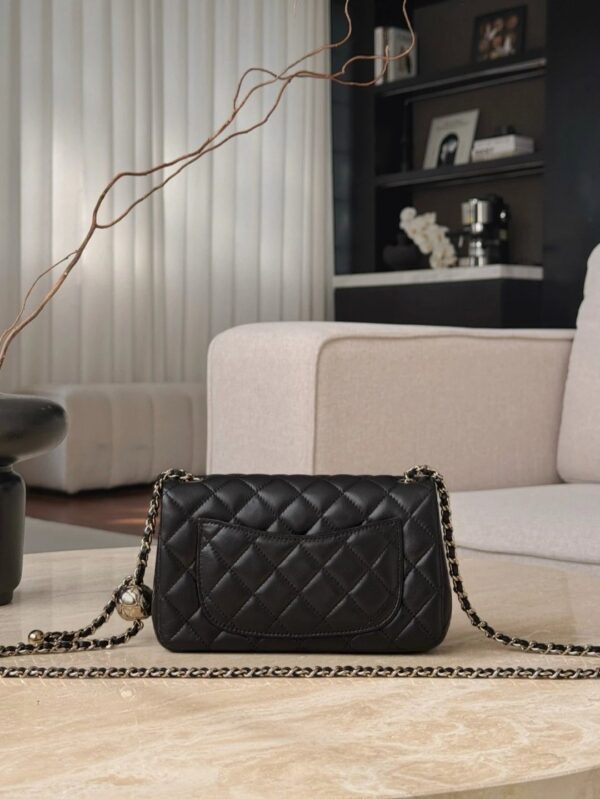 CHANEL Classic Flap CF with Light Gold Ball Charm – 20cm