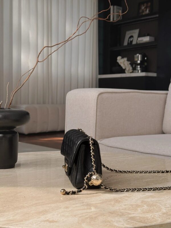 CHANEL Classic Flap CF with Light Gold Ball Charm – 20cm