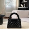 CHANEL Mirror calfskin Kelly Handle Bag