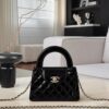 CHANEL Mirror calfskin Kelly Handle Bag