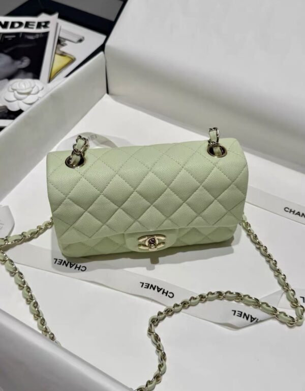 CHANEL Mini Classic Handbag Caviar Leather 20CM-Curated Rare Colors