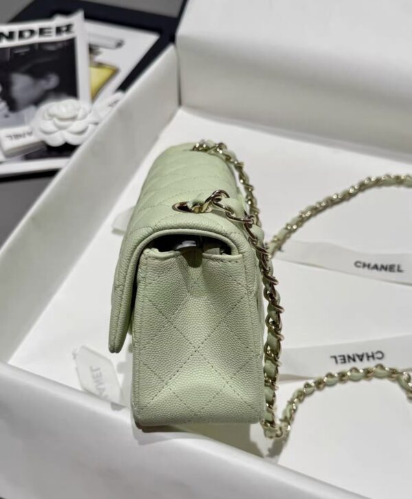 CHANEL Mini Classic Handbag Caviar Leather 20CM-Curated Rare Colors