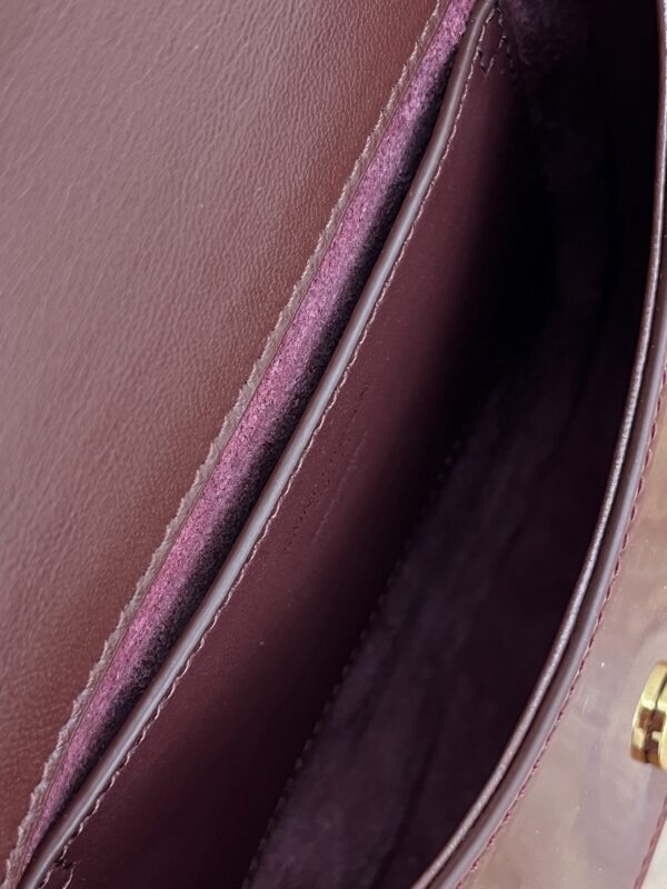 YSL VOLTAIRE top handle in BOX SAINT LAURENT in Bordeaux