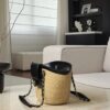 CHANEL Tote Braided Straw