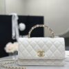 CHANEL Pearl-Embellished WOC Flap Bag