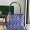 GOYARD Limited Edition Iris Goyardine Canvas and Chevroches Calfskin Saint Louis