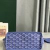 GOYARD Limited Edition Iris Goyardine Canvas and Chevroches Calfskin Saint Louis