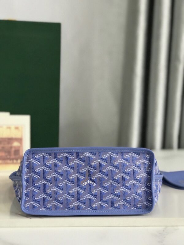 GOYARD Limited Edition Iris Goyardine Canvas and Chevroches Calfskin Saint Louis