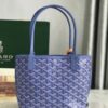 GOYARD Limited Edition Iris Goyardine Canvas and Chevroches Calfskin Saint Louis