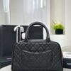 CHANEL Vintage Matelassé Mini Boston Handbag