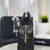 CHANEL Vintage Matelassé Mini Boston Handbag