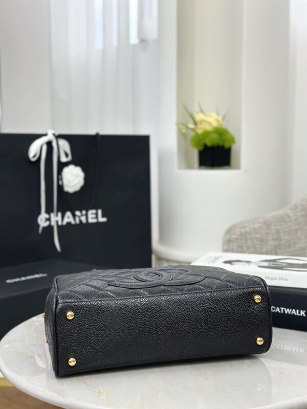 CHANEL Vintage Matelassé Mini Boston Handbag