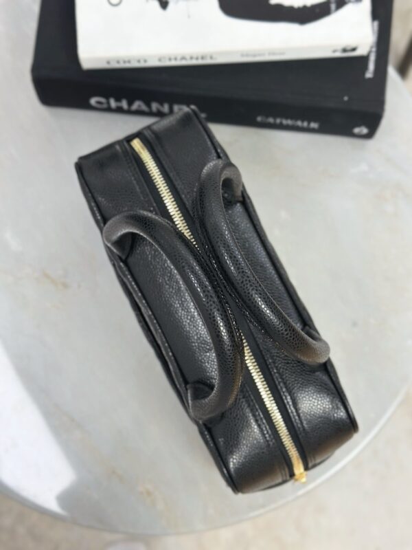 CHANEL Vintage Matelassé Mini Boston Handbag