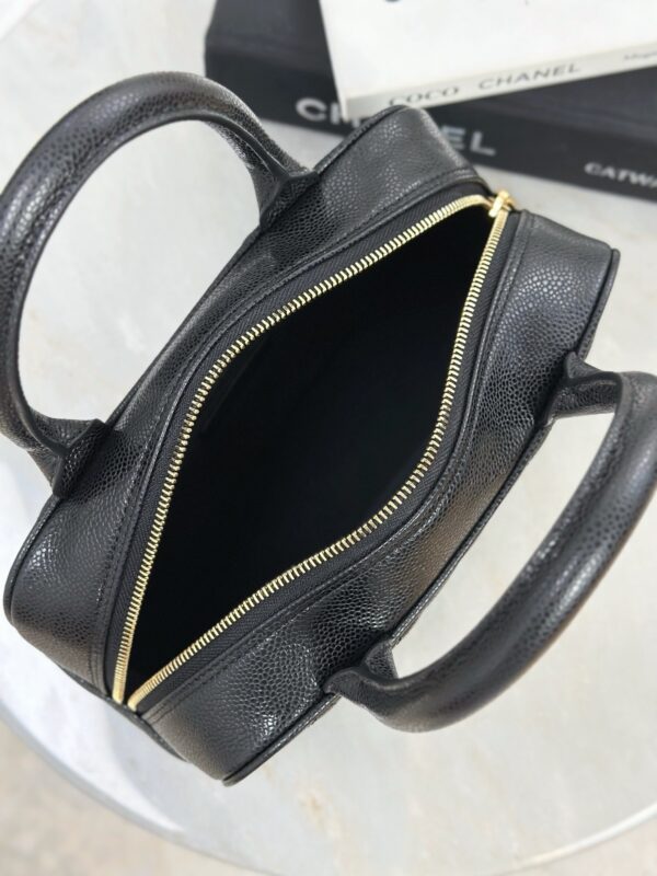 CHANEL Vintage Matelassé Mini Boston Handbag