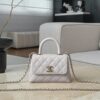 CHANEL Mirco Cocohandle Grained Calfskin – Light Grey