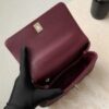 chanel 24a flap bag with top coco small handle grained calfskin