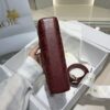 DIOR Small Lady D-Joy Bag Cannage Lambskin Burgundy