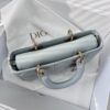 DIOR Small Lady D-joy Lake Blue Cannage Lambskin