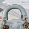 DIOR Small Lady D-joy Lake Blue Cannage Lambskin