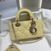 DIOR Micro Lady D-Joy Cannage Lambskin Light Yellow
