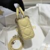 DIOR Micro Lady D-Joy Cannage Lambskin Light Yellow