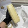 DIOR Micro Lady D-Joy Cannage Lambskin Light Yellow