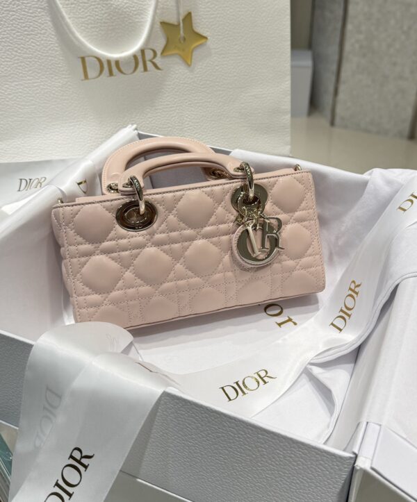 DIOR Lady D-Joy Bag Cannage Lambskin Rose des Vents