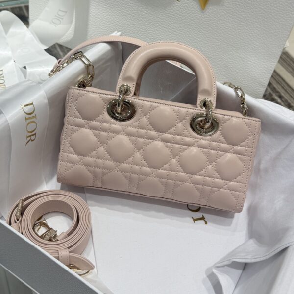 DIOR Lady D-Joy Bag Cannage Lambskin Rose des Vents