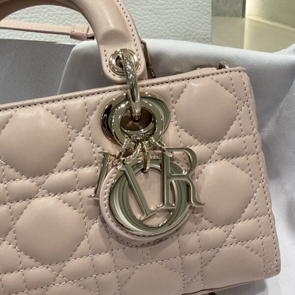 DIOR Lady D-Joy Bag Cannage Lambskin Rose des Vents