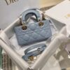 DIOR Lady D-Joy Micro Bag Cloud Blue Cannage Lambskin